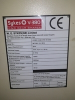 Sykes V 380 CNC GEAR SHAPER 2 AXIS WITH HYDRAULIC TAILSTOCK  For Sale