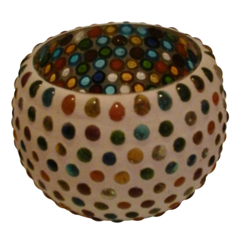 Mosaic Glass Bowl Cup