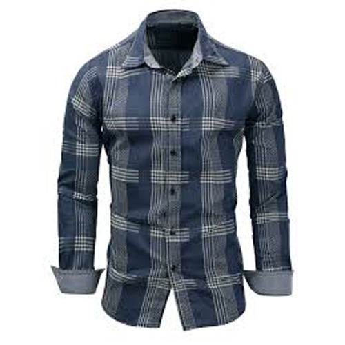 Cotton Long Sleeve Checkered Casual Shirt