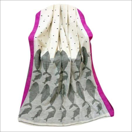 Ladies Designer Linen Saree