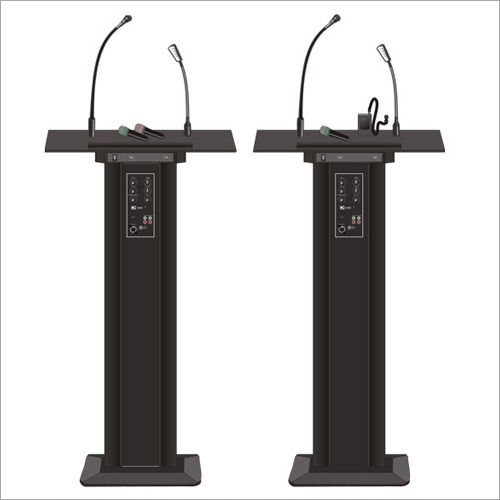 Black Audio Podiums