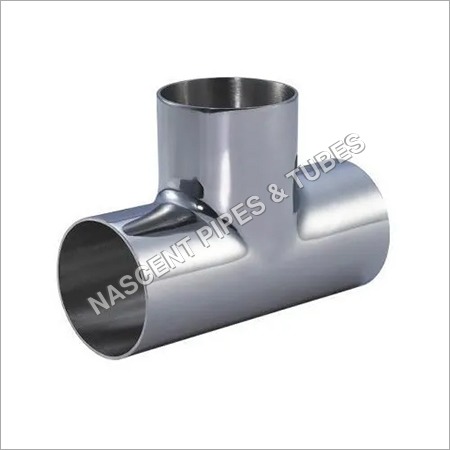 Silver Stainless Steel Tee Fitting 347
