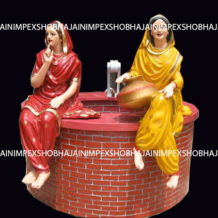 Punjabi Ladies Statue with Well