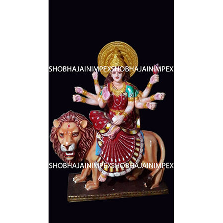 Golden And Red Mata Fiber Statue