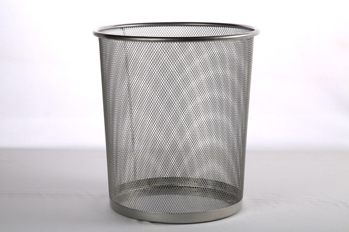 small metal dustbin