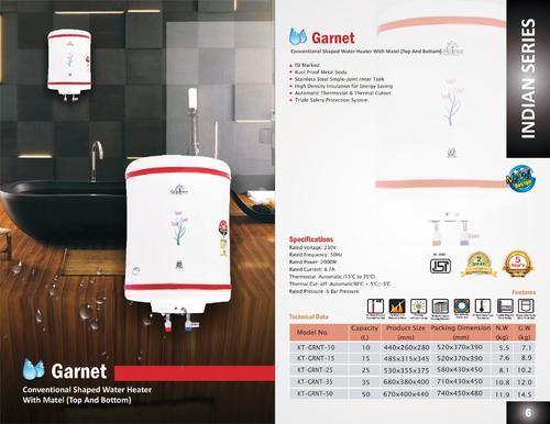Kalptree - Garnet - 35 Liters - Electric Water Heater / Geyser (All India Home Service)
