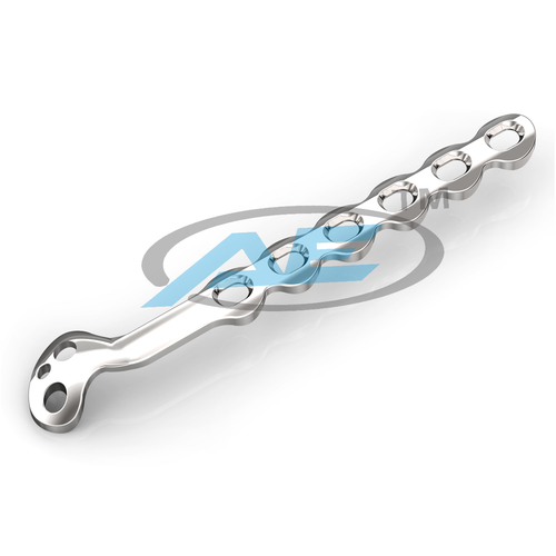 Proximal Ulna Plate - 316L Steel, 3 to 6 Holes Available | Sterilized for Medical Use, Durable Implant for Hip Applications