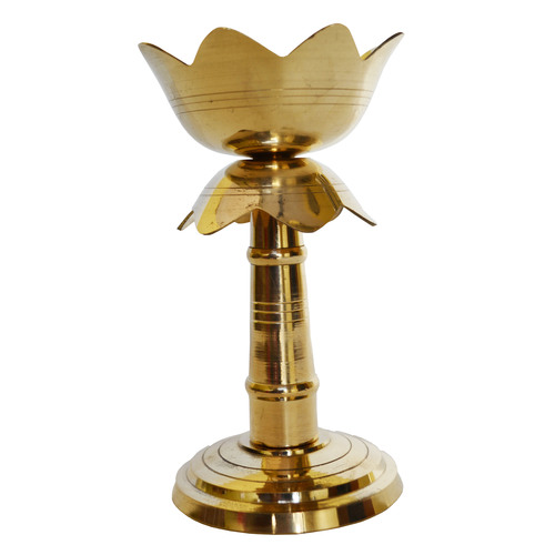 Golden Brass Akhand Diya -Deepak -Pooja Accessories Pooja Oil Lamp Lotus Diya