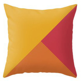 Digital Printed Fancy Design Cushion Cover - Poly Cotton 40x40 cm (16x16 inches) Multi Colour Square Shape with Zipper for Home Hotel and Travel Use