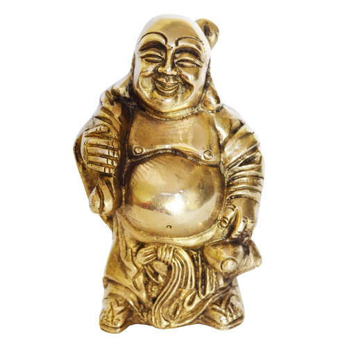 Brass Laughing Buddha Statue Decorative Showpiece Feng shui Sculpture
