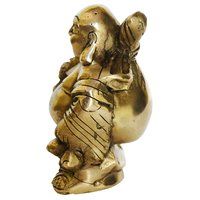 Brass Laughing Buddha Statue Decorative Showpiece Feng shui Sculpture