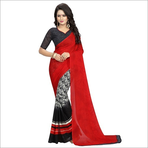 Fancy Printed Georgette Saree