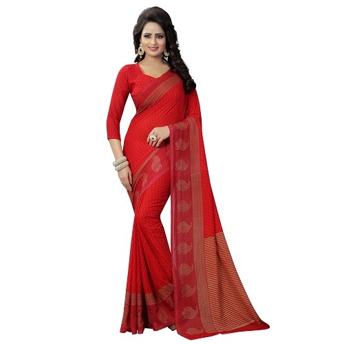 Fancy Printed Georgette Saree