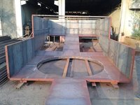 Pier Cap - Steel, Customizable Dimensions | Powder Coated, Bolted Installation, Round Shape, Pillar Support