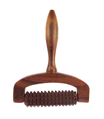 Wooden Massager, Handheld Body Calf Massager, Acupressure Roller Massager, Pain Relief Cutter Handy Massager