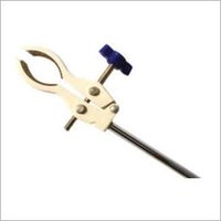 Universal Clamps - Cast Alloy With Cork Lined Jaws, 75 Mm Capacity , Golden Metal Finish For Laboratory Use