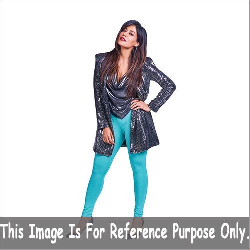 Sky Blue Ankle Length Legging