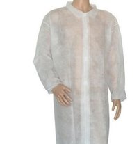 Disposable Lab Coat - Spun Bond Pp & Spun Lace Material, White Color | Blood, Chemical & Water Resistant, Allows Freedom Of Movement