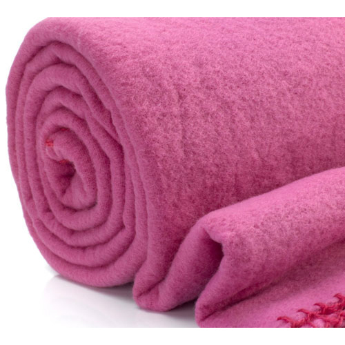 Fleece Blankets 3006 - 100% Cotton, Full Size, Pink Color | Soft Plain Design for Adults, Babies, and Children, Ideal for Bedding and Home Use