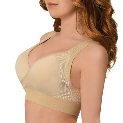 Patent Ladies Cooling Beige Bra