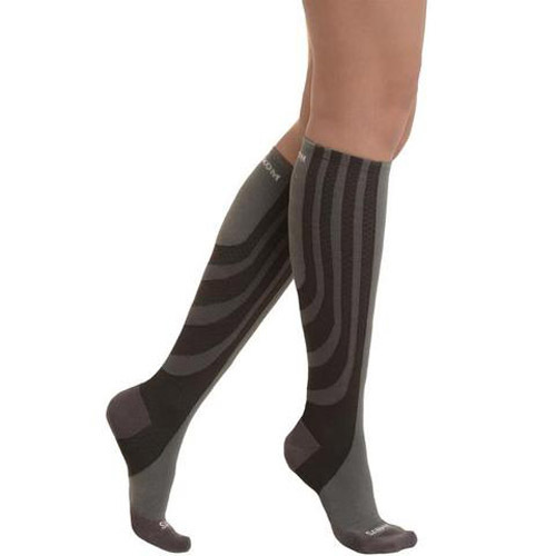 Patent Ladies Grey Socks