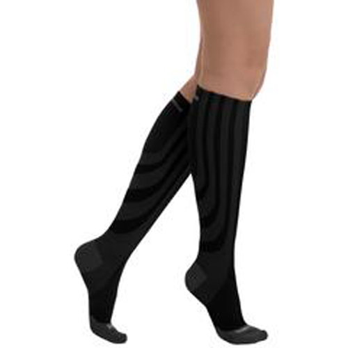 Patent Ladies Black Socks