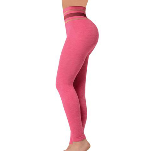 Patent Ladies Yoga Pink Melange Pants
