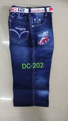 Boys Denim Capri - Denim Fabric, Modern Style, Perfect for Everyday Wear | Stylish, Comfortable Fit for Active Young Boys