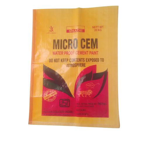 Cement Paint Packing Bag - 17x24 inches | High Durability, Non-Fading Print, Seamless Finish, Premium Quality Material