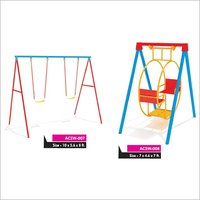 Kids Swing - Metal & Plastic, 10.5 X 6 X 8 Feet (acws-601) & 7 X 6 X 7 Feet (acws-604), Bright Colors, Durable Build, Outdoor Play Equipment