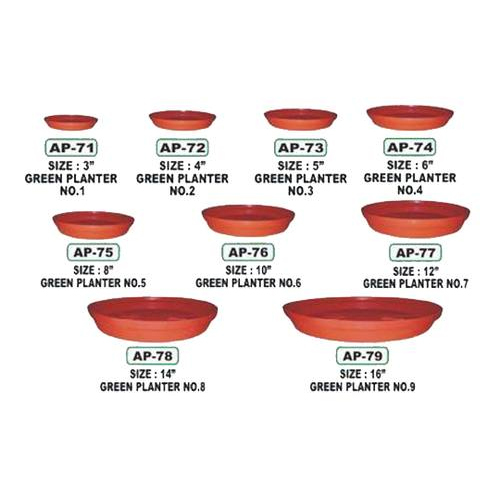 Green Planter Base Tray