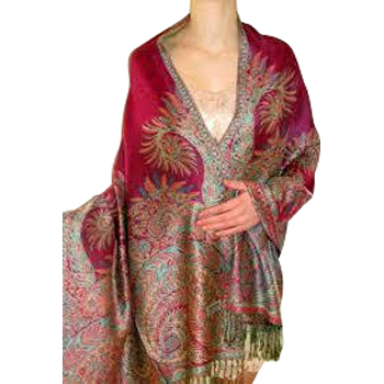 Red Designer shawls
