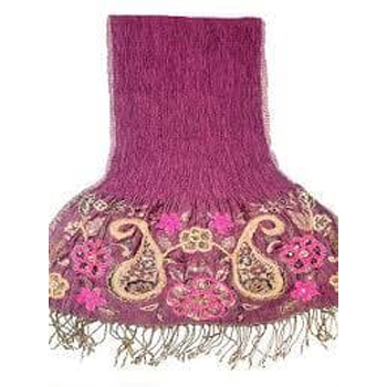 Printed viscose shawls