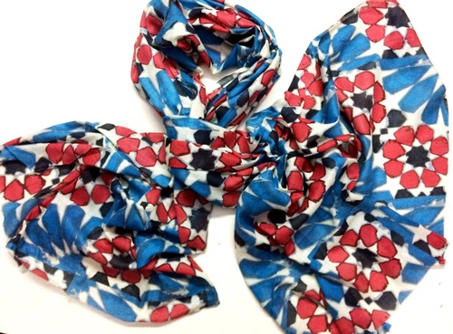 As It Is Same Screen Print Scarf