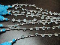 AAA Quality Natural Genuine Blue Topaz Onion Shape Beads