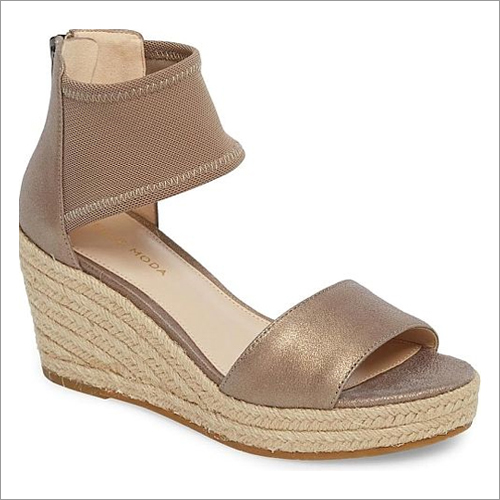 Cream And Golden Sheep Metallic Leather