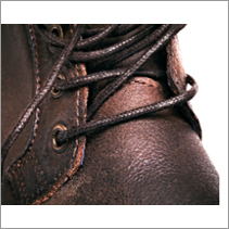 Black Goat Tumbled Leather