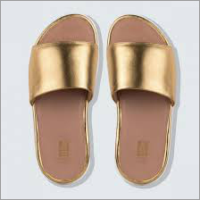 Golden And Cream Goat Metallic Leather