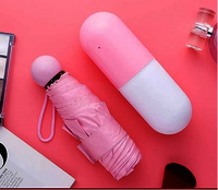 Foldable Capsule Umbrella - Oxford Cloth, 18cm Size, 200g Weight | Strong Waterproof, Uv Protection, Wind-resistant, Fast Open/close