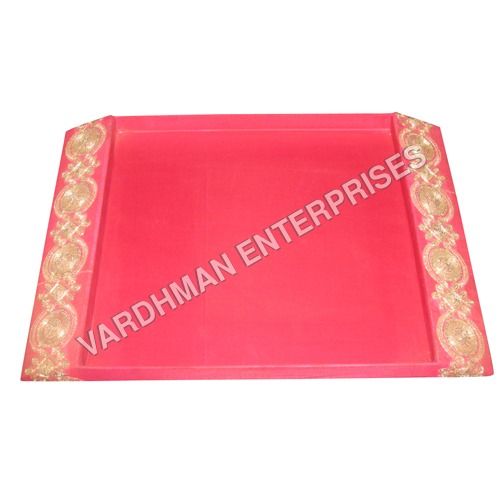 Pink Jari Lace Mdf Tray