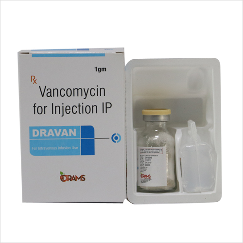 Vancomycin - 1gm Injectable Antibiotic, Treats Endocarditis, Peritonitis, Lung and Skin Infections