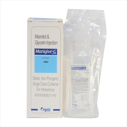 Mannitol & Glycerin Injection - Liquid Formulation, 1000 Pieces Pack | Effective Diuretic for Cerebral Edema, Glaucoma & Kidney Failure Management