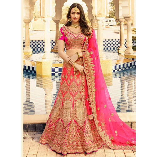 fcity.in - Fancy Designer Panelled Embroidered Indo Western Bridal Lehenga