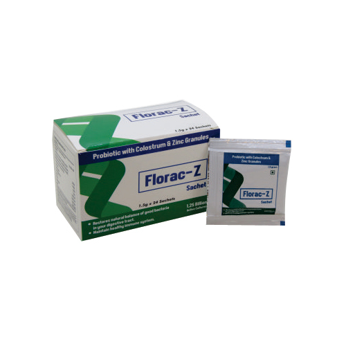 Florac Z Sachet - General Drug Formulation for All Ages | Enhances Immune Health, Supports Digestive Strength, Fights Bowel Problems