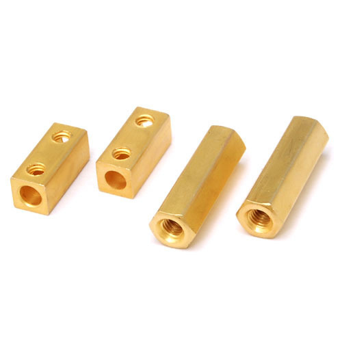 Yellow Brass Electric Connector
