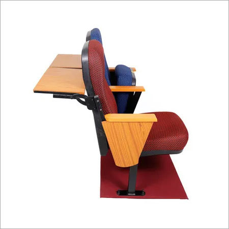 Red Auditorium Backside Writing Pad Chair