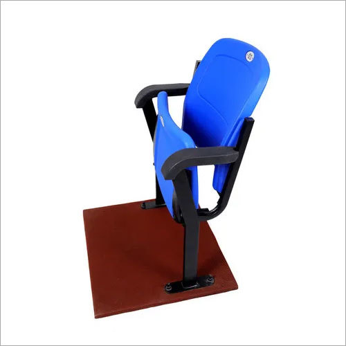 Blue Auditorium Plastic Folding Chairs