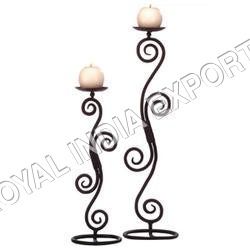 Modern Iron Candle Stand - Finishing: Coated