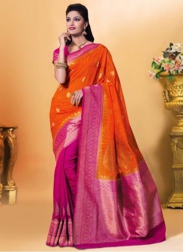 Dyable Linen Jamdani Saree