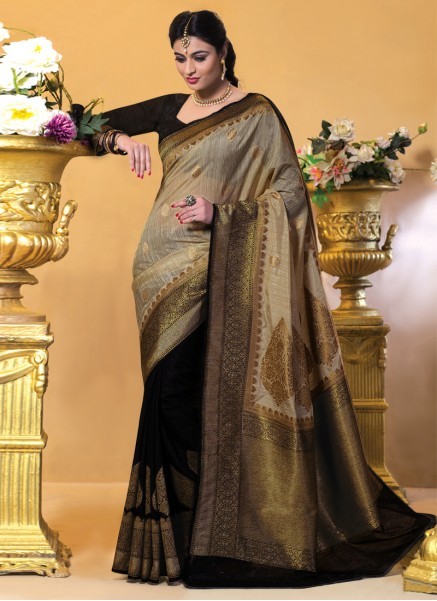 Linen Jamdani Saree